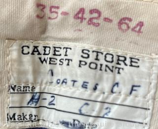 Vintage (1965) West Point Cadet Store Parade Uniform Pants. 33 Waist 33 Inseam.   Stored in mothballs.