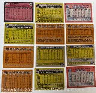 ~ 1985-1995 Topps and Upper Deck Baseball Cards