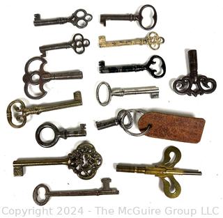 Collection of Skeleton Keys and Clock Keys