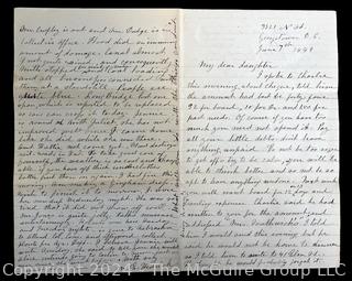 Letters from the Olcott Family of Georgetown and Glencarlyn VA circa 1880's