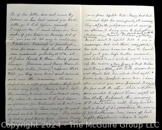 Letters from the Olcott Family of Georgetown and Glencarlyn VA circa 1880's