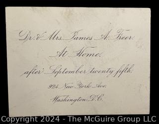 Letters from the Olcott Family of Georgetown and Glencarlyn VA circa 1880's