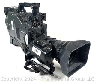 SONY Digital Video Camera Model DXC-D-30 #18129 and SHOC-STOP Container with Wheels. Measures 21 x 13 x 33". Untested