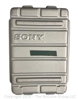 SONY Digital Video Camera Model DXC-D-30 #18129 and SHOC-STOP Container with Wheels. Measures 21 x 13 x 33". Untested