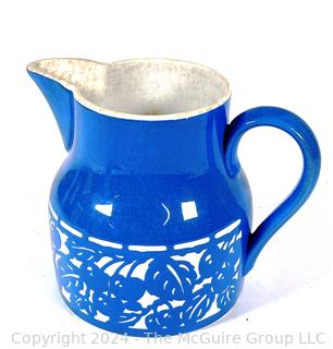 Villeroy & Boch Dresden Saxony Pattern Periwinkle Blue Pitcher