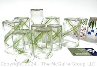 Group of Mid Century Glassware and Juice Glasses