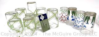 Group of Mid Century Glassware and Juice Glasses