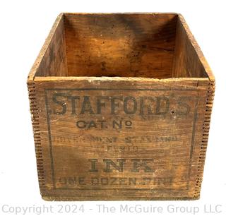 Wooden Stafford's Ink Crate  