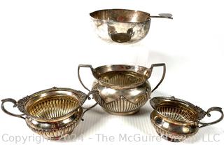 Four (4) Pieces of Silver Plated Serving Pieces