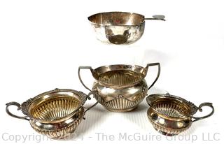 Four (4) Pieces of Silver Plated Serving Pieces