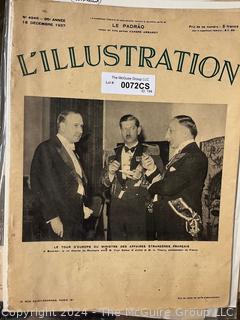 "L'Illustration" December 18, 1937 A French Weekly News Magazine