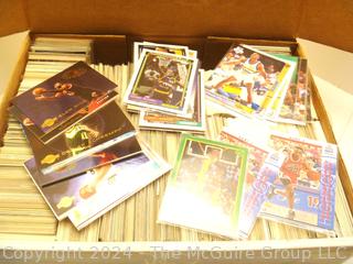 Box of Basketball Cards from the 1980-90's (>1,100 cards) Near Mint condition