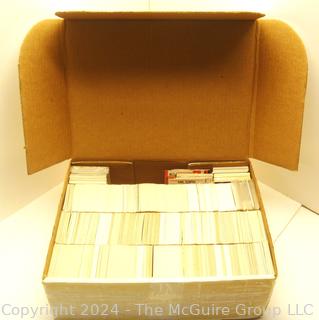 Box of Baseball Cards from the 1980-90's (>1,100 cards) Near Mint condition