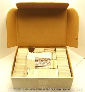 Box of Football Cards from the 1980-90's (>1,100 cards) Near Mint condition