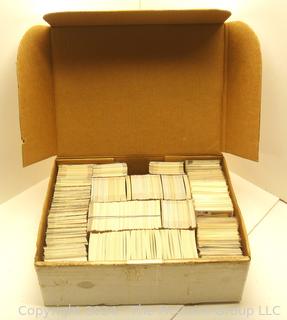 Box of Football Cards from the 1980-90's (>1,100 cards) Near Mint condition