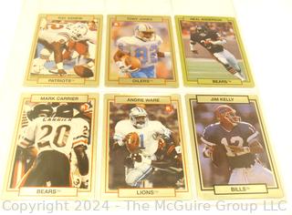 Box of Football Trading Cards from the 1980-90's 