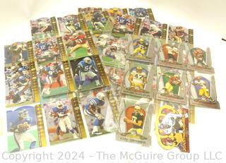 Box of Football Trading Cards from the 1980-90's 