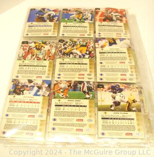 Box of Football Trading Cards from the 1980-90's 