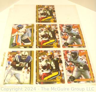 Box of Football Trading Cards from the 1980-90's 