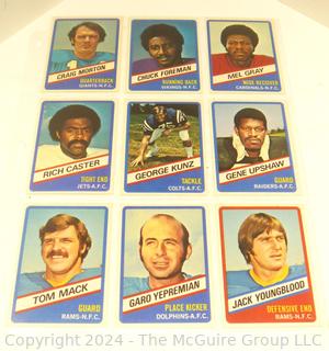 Box of Football Trading Cards from the 1980-90's 