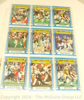 Box of Football Trading Cards from the 1980-90's 