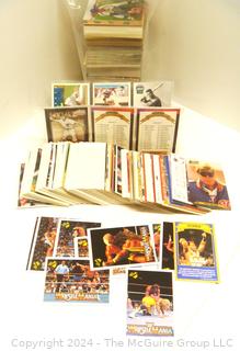 Selection of Sports Trading Cards Including Wrestlemania, 1980 - 1990