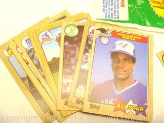 Ten (10) Unopened Packs of 1987 Topps Baseball Cards