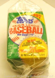 Ten (10) Unopened Packs of 1987 Topps Baseball Cards