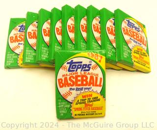 Ten (10) Unopened Packs of 1987 Topps Baseball Cards