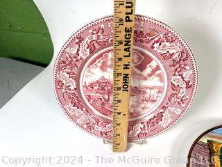 Five (5) Transferware Porcelain Plates