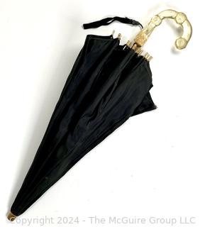 Silk Umbrella with Lucite Handle. 