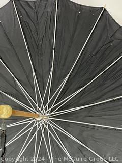 Silk Umbrella with Lucite Handle. 