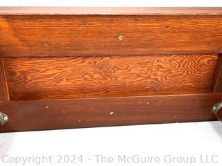 Primitive Low Wood Bench.  25" L  x 11" x 11"