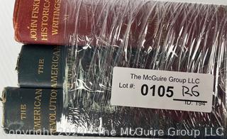 Three (3) Books Titled The American Revolution Volumes I, II & IV by John Fiske.
