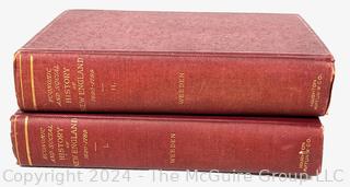 Two (2) Volume Set of Economic & Social History of New England, 1620-1789 by William B Weeden, 1890