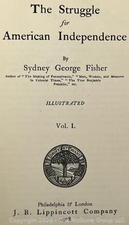 Four (4) Books Including Two Volume Set of Book Of Etiquette Lillian Eichler, The Beginnings of New England and American Independence 