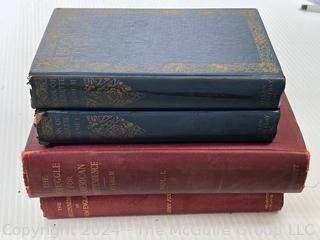 Four (4) Books Including Two Volume Set of Book Of Etiquette Lillian Eichler, The Beginnings of New England and American Independence 