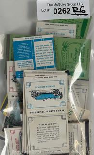 Collection of Matchbook Covers - Antique Cars