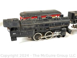 Lionel Train Including Coal Tender, Engine, Pullman Car and Bag of Vintage Electronic Single Throw Switches (N16-00A, 2 Amp , 125 V.A.C.)