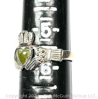 Three (3) Sterling Silver Rings Including Claddagh Rings in Irish Sterling. 6.5g