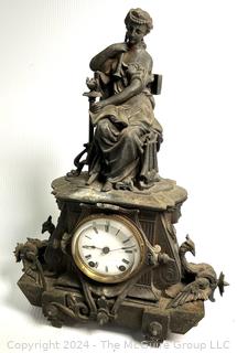 Seth Thomas & Sons Victorian Figural Mantel Clock