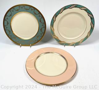 Three (3) Lenox Porcelain Dinner Plates 