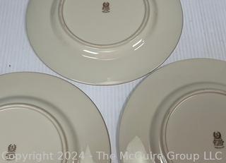 Three (3) Lenox Porcelain Dinner Plates 