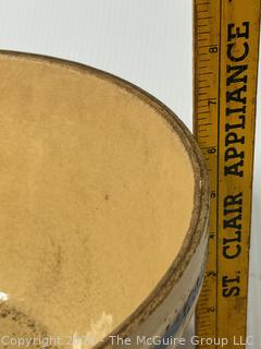 Early Yellow Ware Farmhouse Mixing Bowl.  11" diameter.