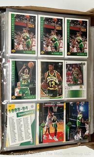 Box of Vintage NBA Basketball Trading Cards