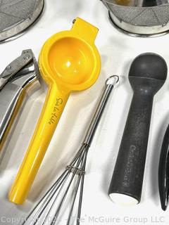 Kitchen Tools Including Sieves, Colanders, Scoops & Presses