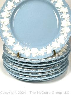 Set of Blue Wedgwood of  Etruria & Barlaston Embossed Queensware Dinnerware