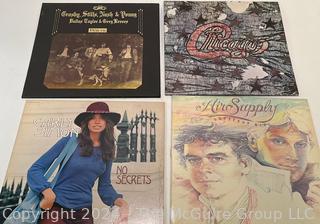 Four (4) Vinyl LP Records - Air Supply, Crosby Still & Nash, Carly Simon and Chicago