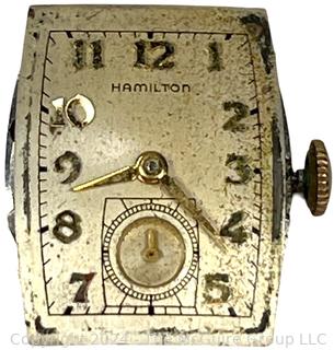 Men's Hamilton Wristwatch, #753 19 Jewels. No Back Plate, Case or Strap.