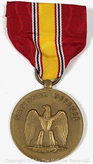 Service Medals Including US Navy Good Conduct, Illinois State HS & National Defense Medal.